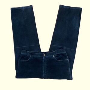 🔥 Vintage RARE Versace Suede-Lined Pants 🐍‎ Size 31 Designer Runway Vibes